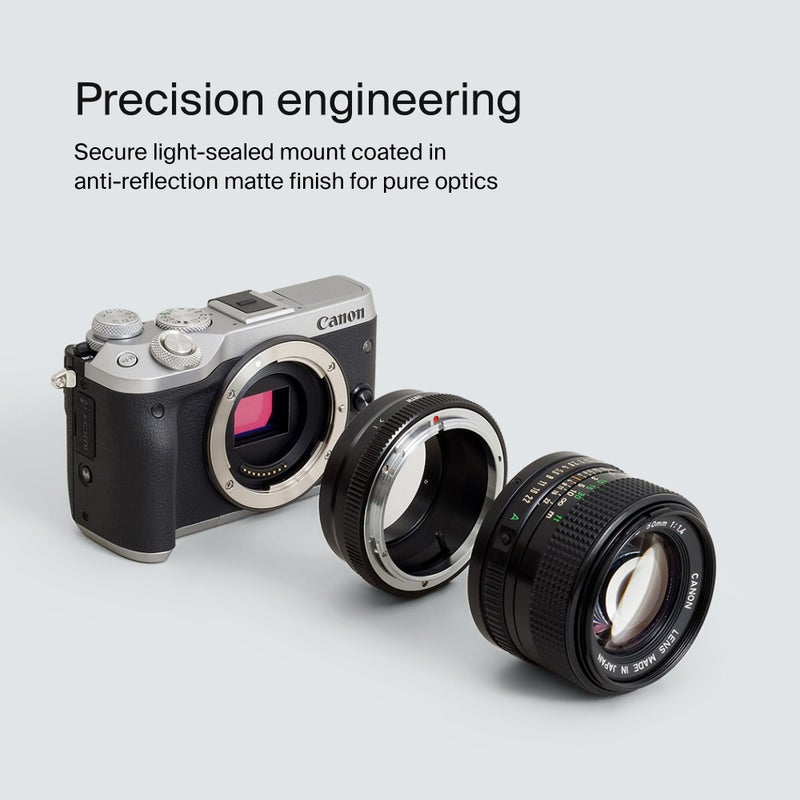 Urth Lens Mount Adapter: Compatible with FD Lens to EF-M Camera Body - Image 4